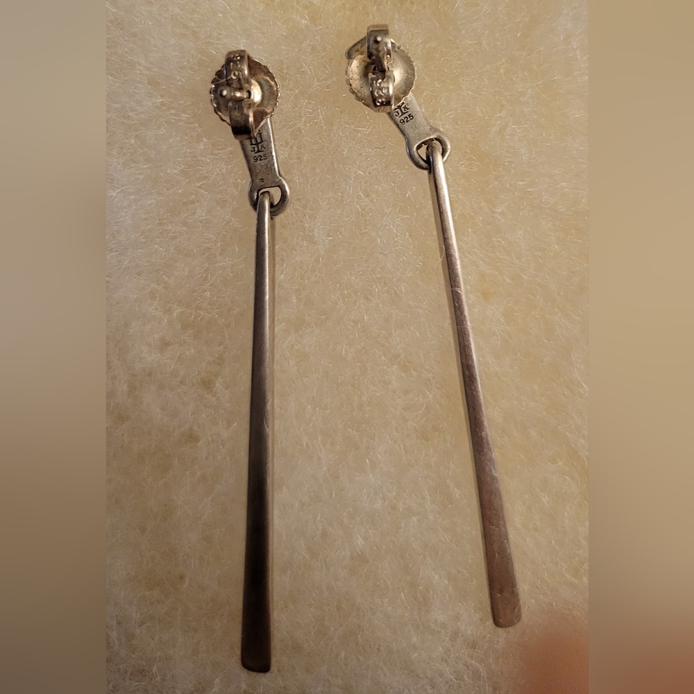James Avery Silver Dangle Earrings - Picture 5 of 6